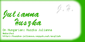 julianna huszka business card